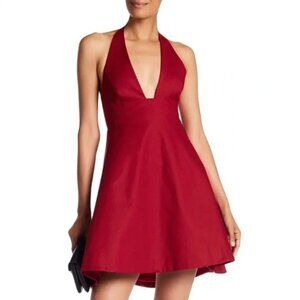 Halston Heritage Red Cocktail Dress